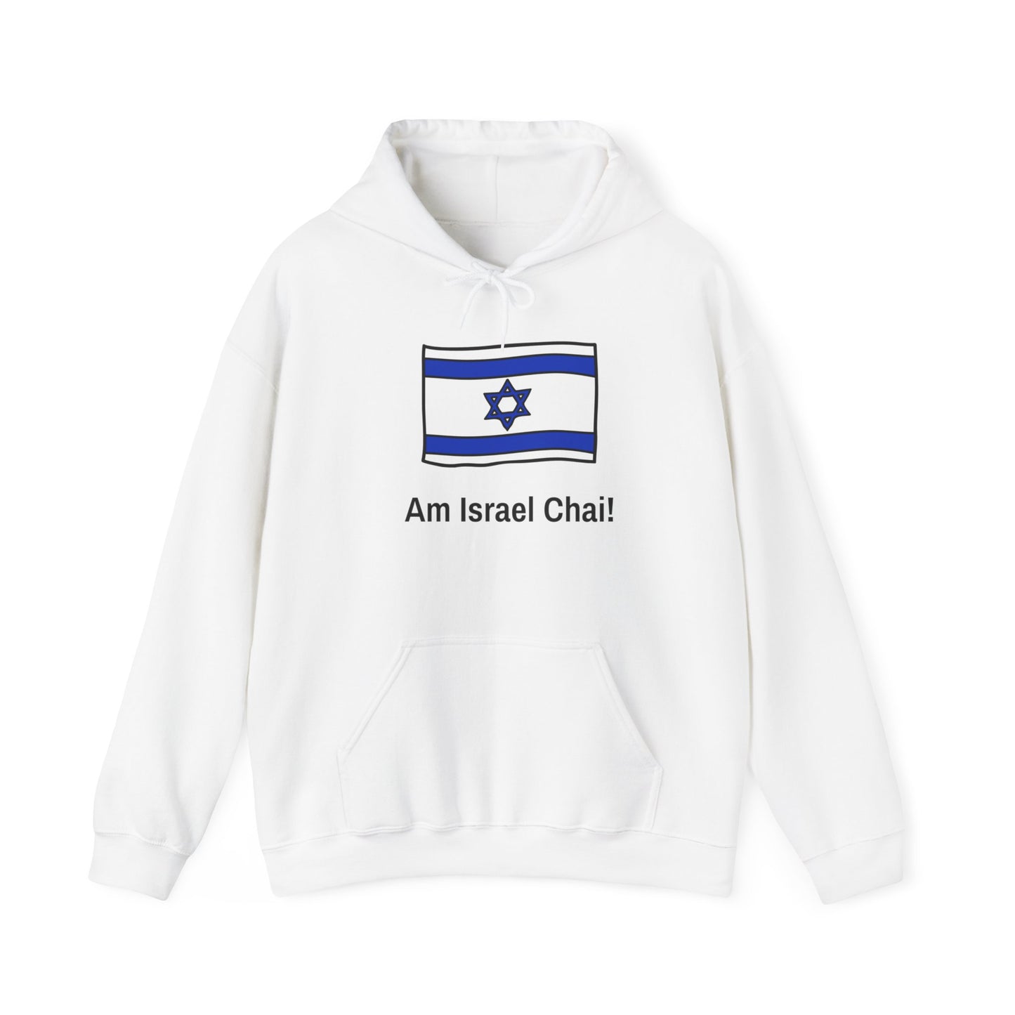 Am Yisrael Chai Flag Blend Hoodie