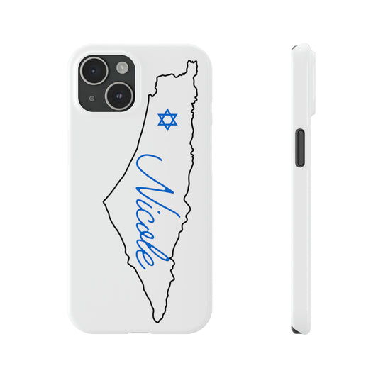 Copy of Personalized Magen David Name Pattern iPhone Case