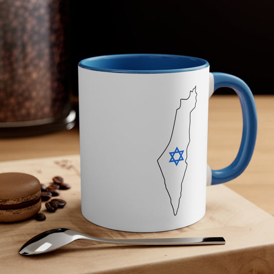 Israel Map Coffee Mug, 11oz