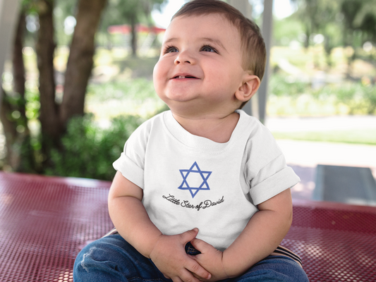 Little Star of David Israel Infant Fine Jersey Bodysuit